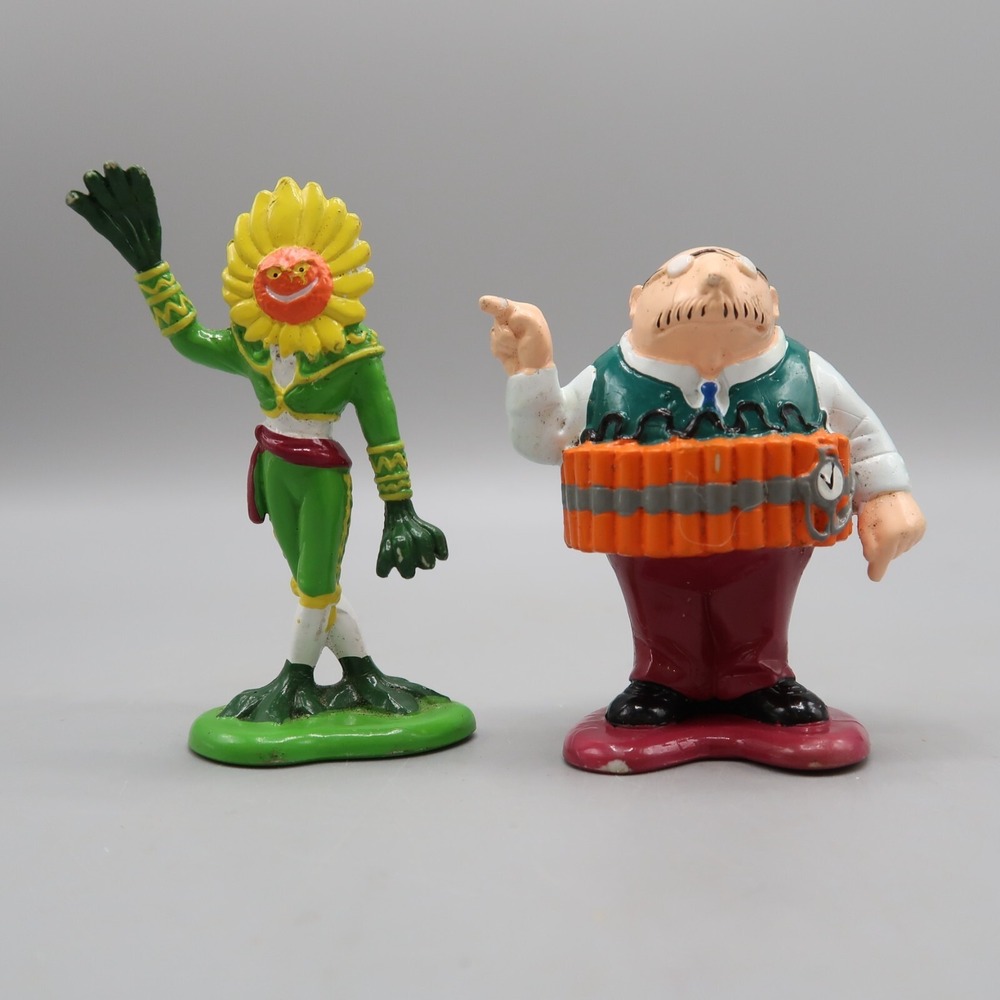The Tick Dyna-Mole Man & El Seen Evil‎ Flower 2.5" Bandai PVC Vintage Figure Lot